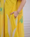 Yellow Colour Rayon With Printed Kurti With Pant Dupatta Suppliers In India Aaradhna 2041
